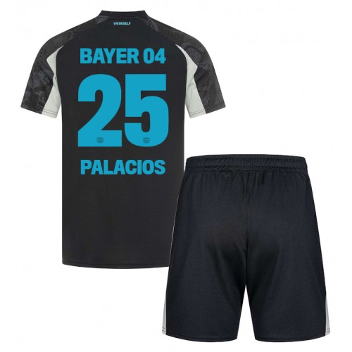 Fotbalové Dres Bayer Leverkusen Exequiel Palacios #25 Dětské Alternativní 2024-25 Krátký Rukáv (+ trenýrky)